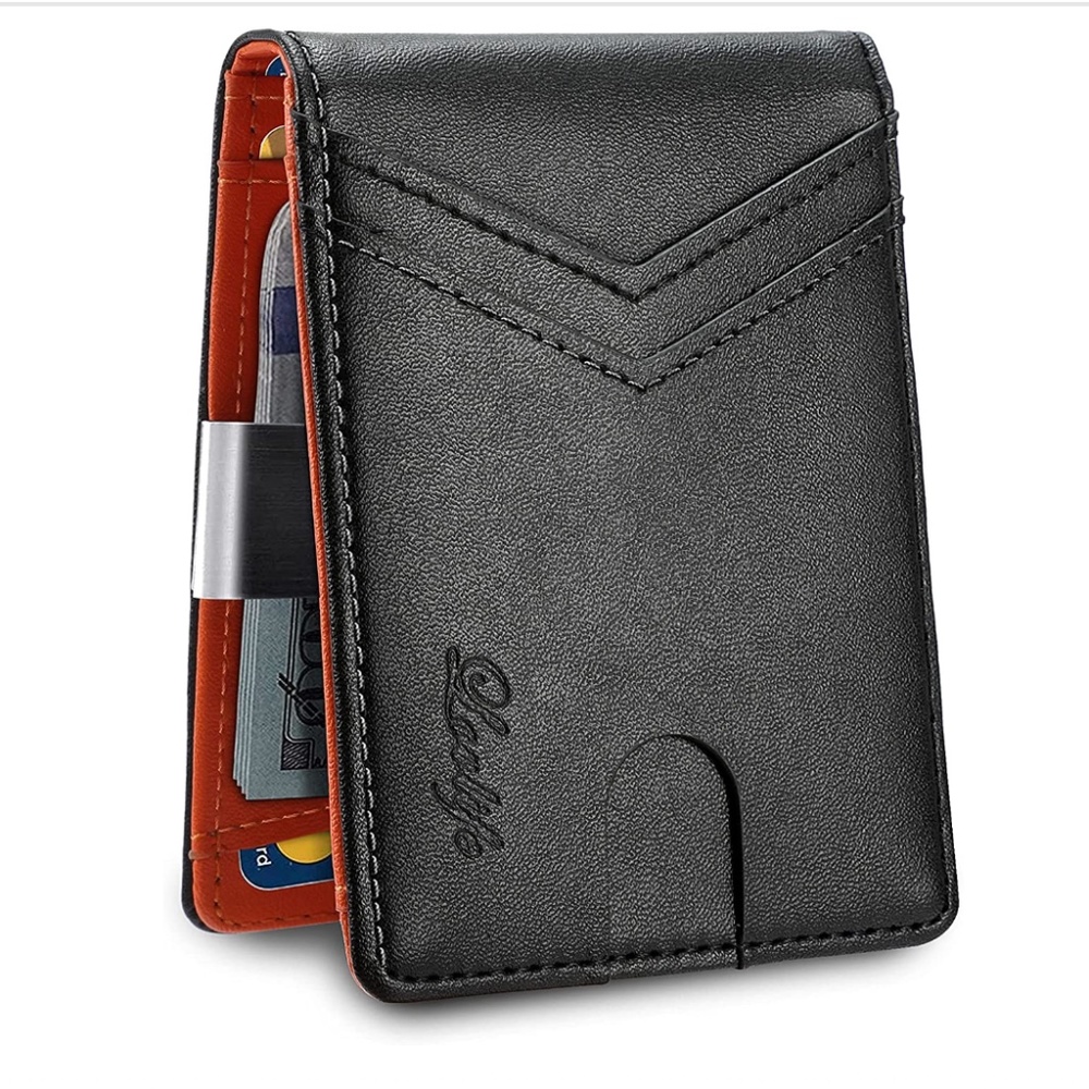 NEW Slim Wallet with Money Clip Larger Capacity Up To 12 Cards RFID Protection